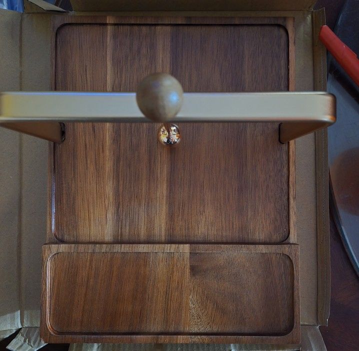 Wood Napkin Holder for Table, Square Napkin Dispenser