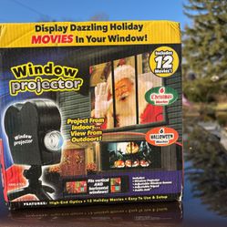 Christmas and Halloween movie projector