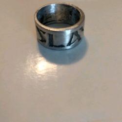 Slayer Ring Size 10 Pewter Very RARE