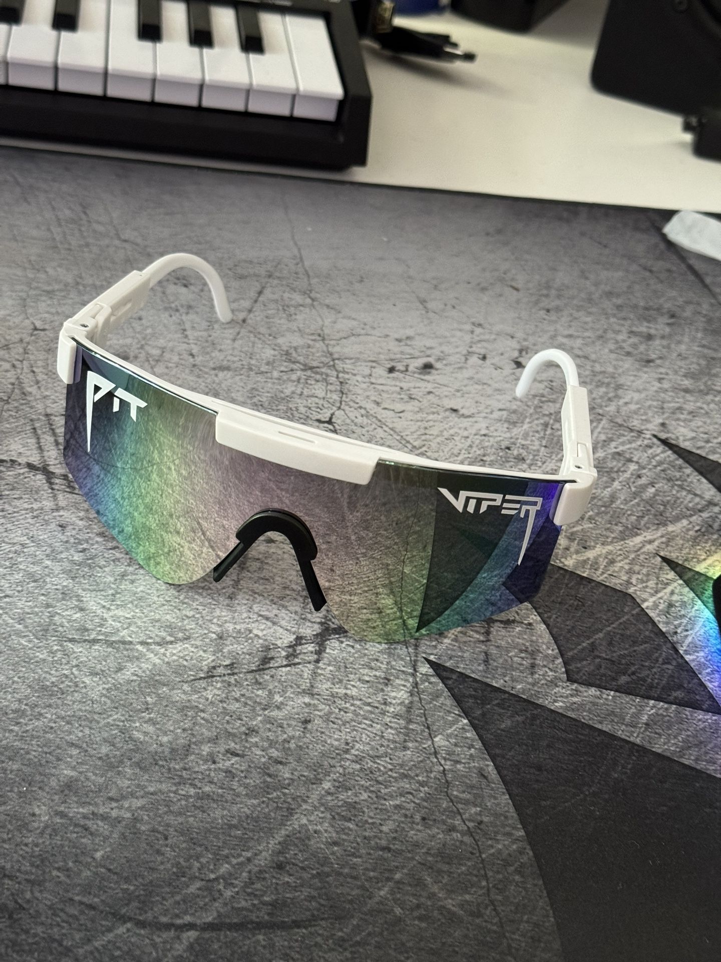 Pit Viper Miami White Sunglasses New