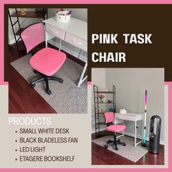 Pink Task Office Desk Chair 