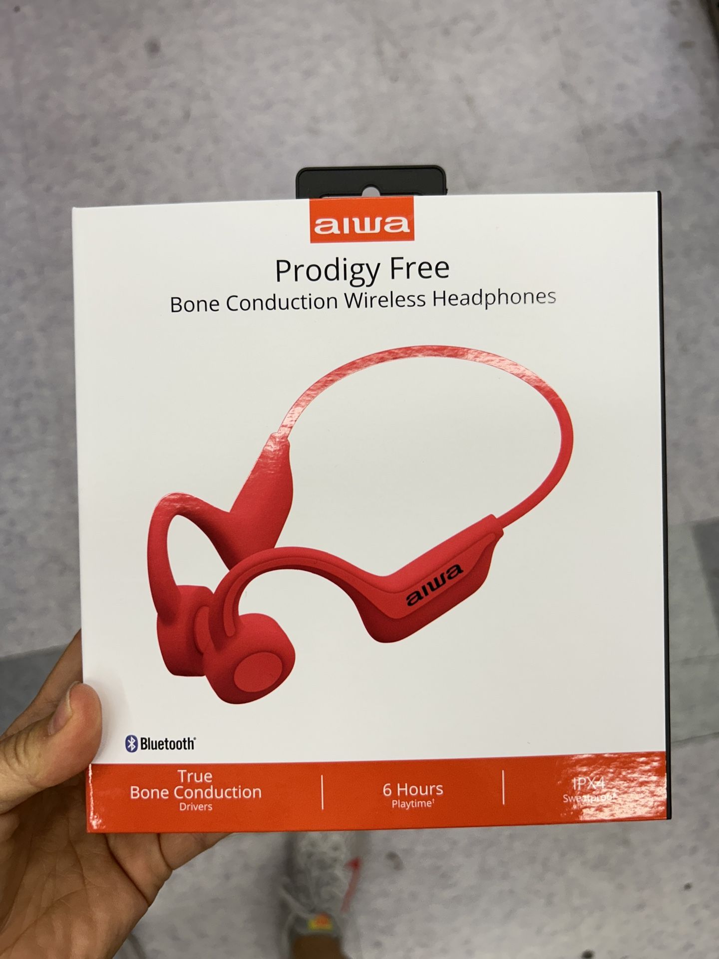 NWT aiwa prodigy free bone conduction wireless headphones