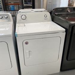 Amana White 6.5 Cu. Ft. Gas Dryer With Wrinkle Prevent Option 