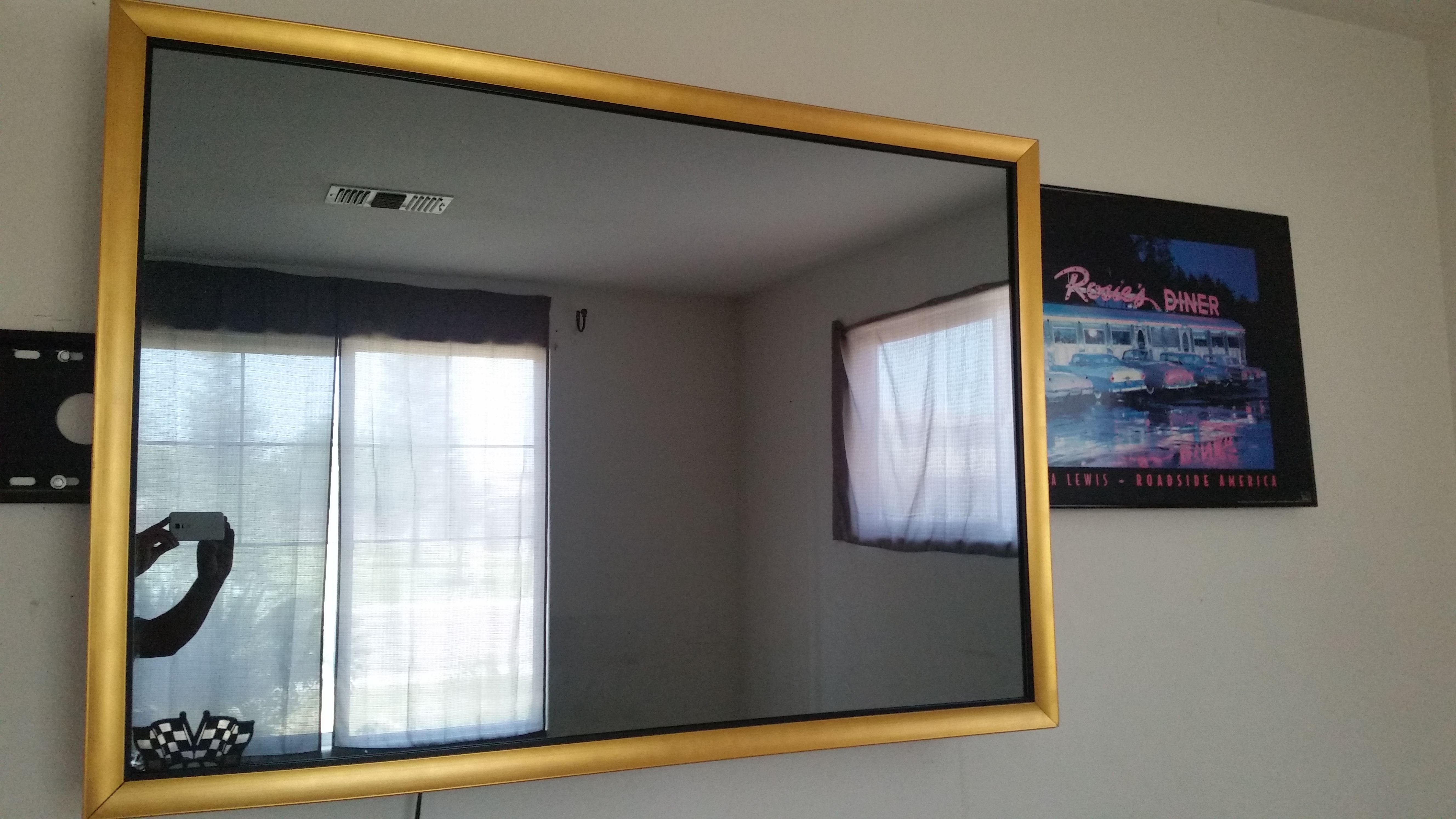 Sharp SEURA 46 inch mirror TV I won it at my work Best Buy used to cost $5,000 +