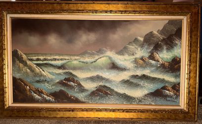 Ocean scenery painting