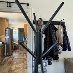 Coat Rack With Shelf