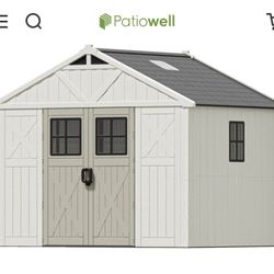 Patiowell 8'×10' Outdoor Shed (still in the box)