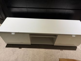 White Gloss TV Stand Media Console