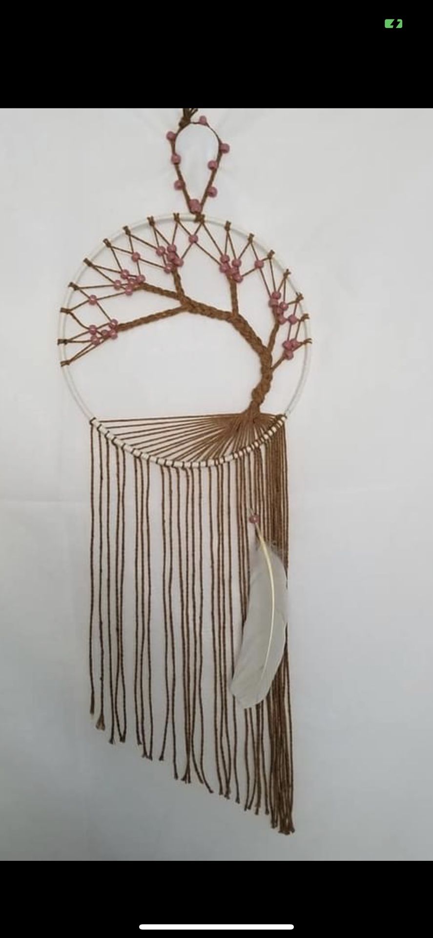 HAND MADE TREE OF LIFE DREAMCATCHER! 9”