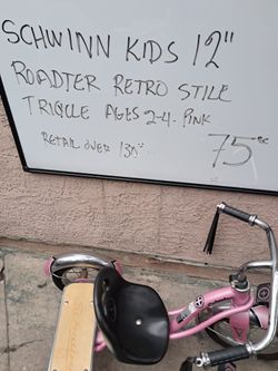Schwinn Kids 12" Retro Style Tricycle Pink