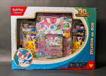 Pokemon 30th Anniversary Sylveon ex Box