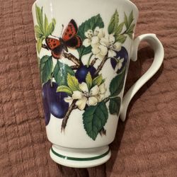 First Fruits Roy Kirkham Fine Bone 1997 England 8oz Coffee Tea Cup Mug GUC