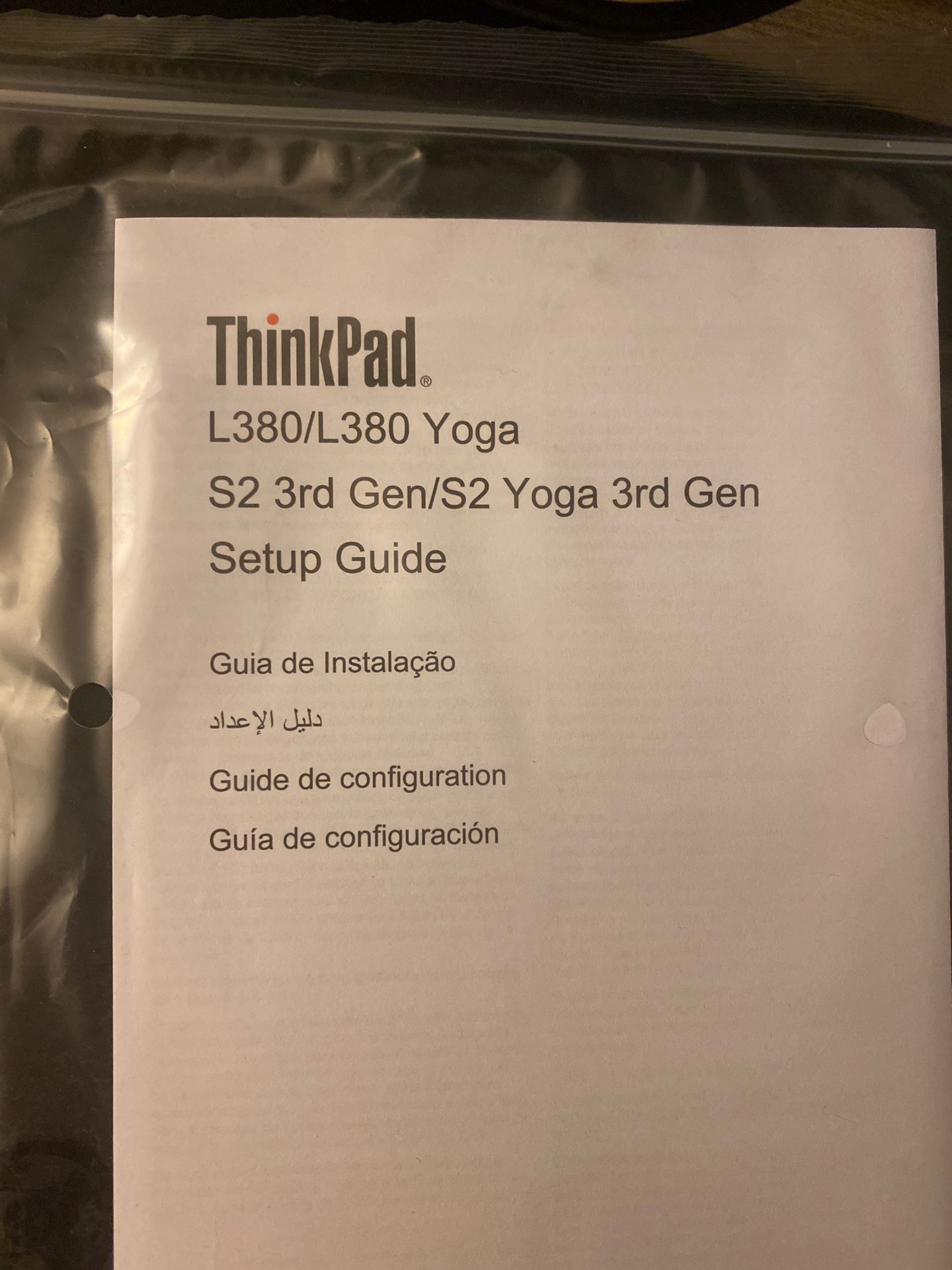 Lenovo Thinkpad Yoga L380 laptop computer