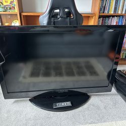Tv, Tv Stand, Blueray Player 