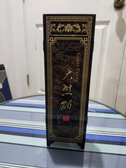 Vintage Chinese Giant Panda 6 Panel Folding Screen Black Lacquer Gold Tabletop Decor