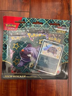 Pokemon Scarlet & Violet Paldean Fates 3 Pack Blister Maschiff Promo Sealed!