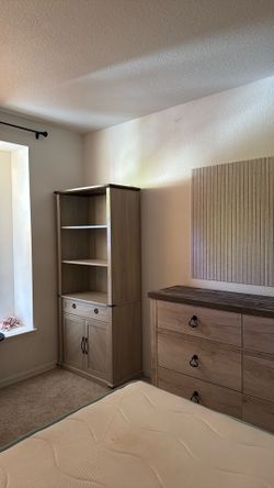 Book case with doors and drawers