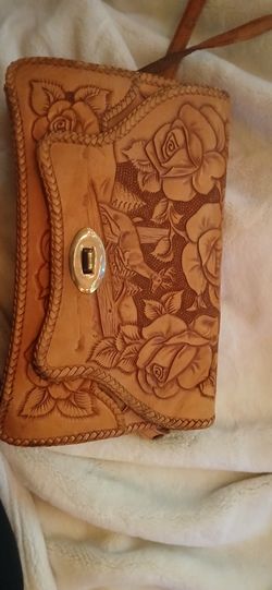 Brown Leather Purse With Matching Wallet