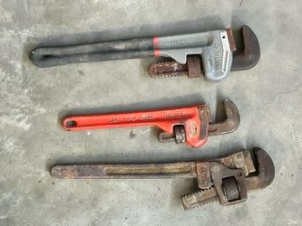Pipe wrenches, qty.3
