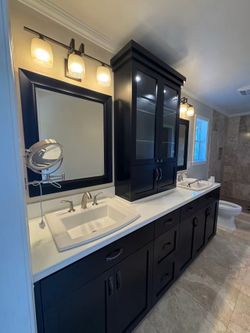 Bathroom vanity cabinets set (no top)