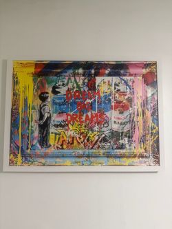 Dream Big Dreams Pop Art Wall Art 29x21