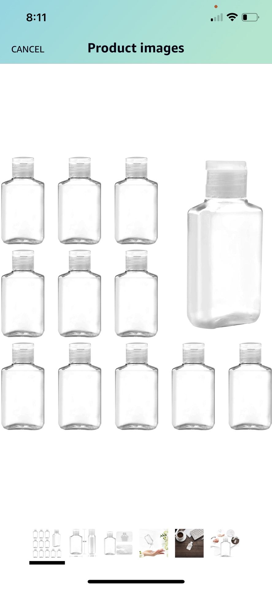 25 Plastic Bottles New In Bag