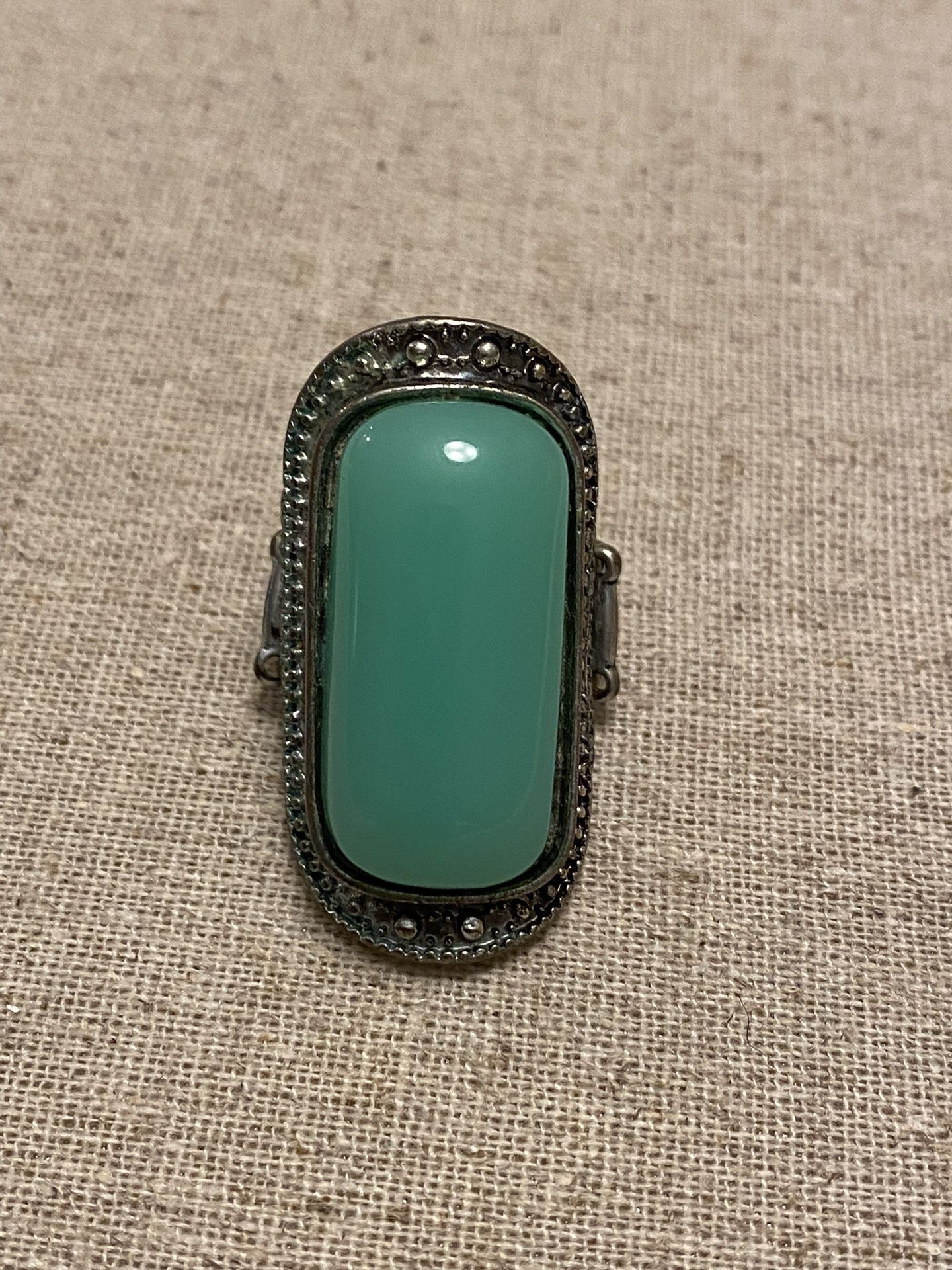 Huge faux stone plastic lightweight ring stretch one size fits most