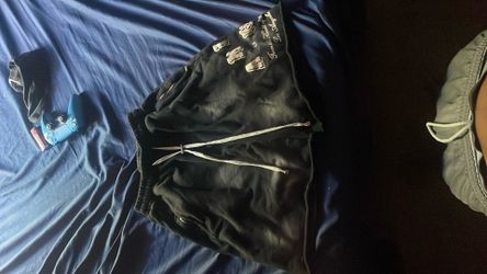 black amiri shorts