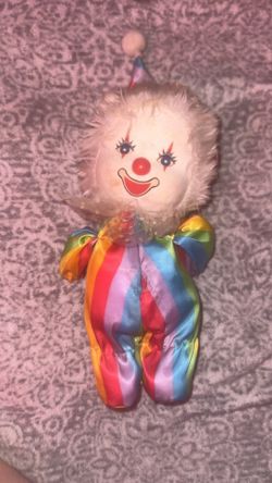 Vintage Music Box Rainbow Clown