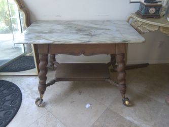 Antique clawfoot table