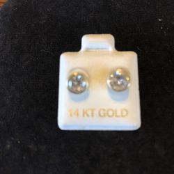 14k Gold Gold Studs Earrings $75 Each Pair  