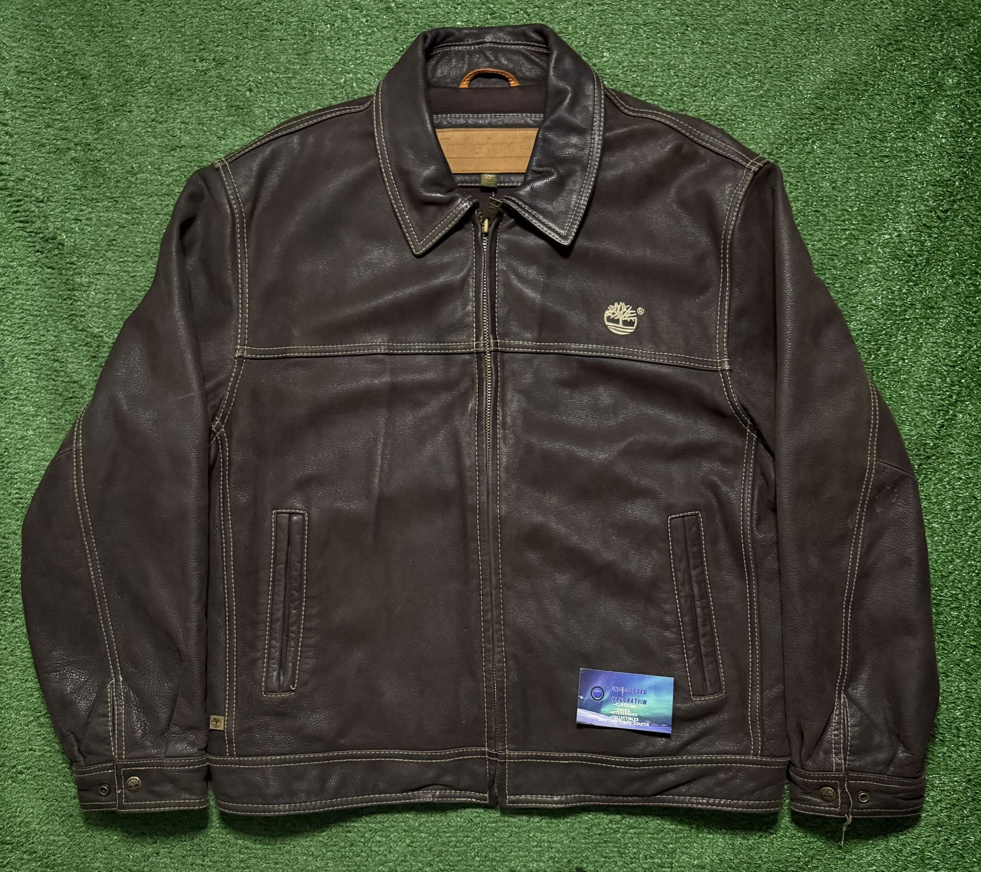 Vintage Timberland Leather Jacket X-Large