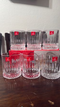 Blinkmax Crystal Cut Whiskey Glasses Set of 6