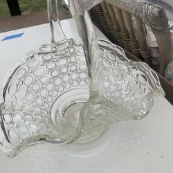 Antique Glass Basket By Findlay Bellaire 1890’s