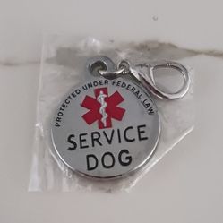 Service Dog Key Chain/ Collar Tag