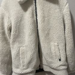 Vans Shearling Fur Zip Up Jacket 