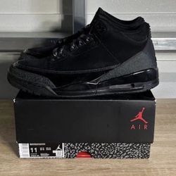 Air Jordan retro 3 “black cat” size 11 