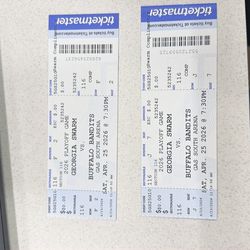 2 tickets for the game