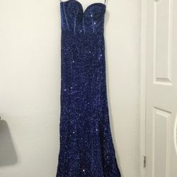 Blue Prom/Quinciera/Evening Gown