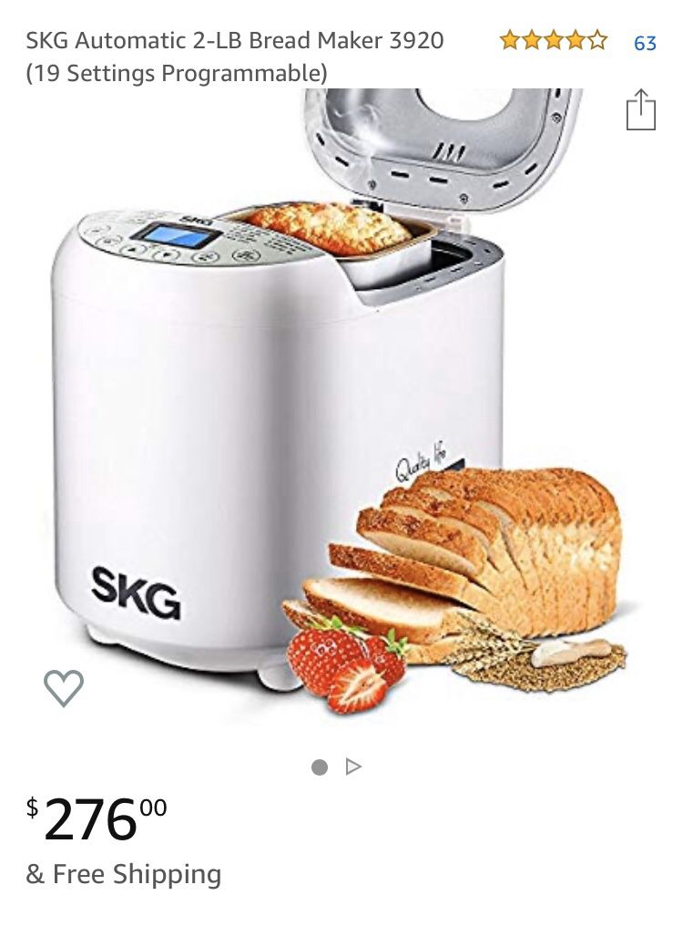 SKG bread maker 3920