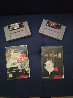 Rare SNES titles : Chrono Trigger and Final Fantasy 3