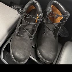 Worn twice black timberlands