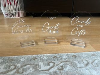 Wedding signage