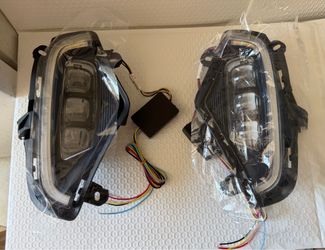LED DRL Daytime Running Lights Bumper Fog Lamps For Toyota RAV4 2019-2021 2022