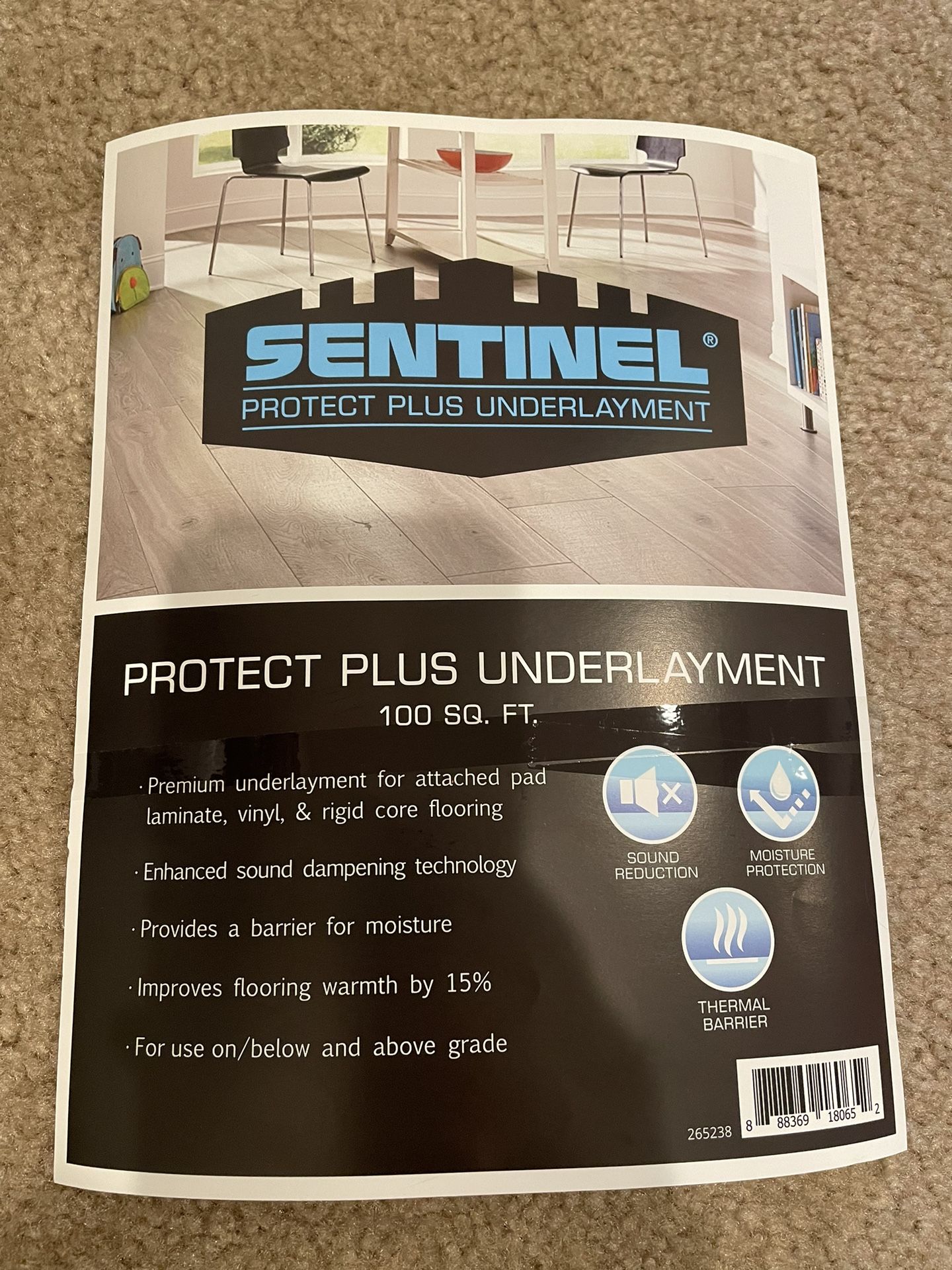 Sentinel Protect Plus Floor Underlayment
