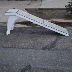 White Pet Bed Ramp

