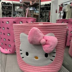 Hello Kitty Rope Basket NWT