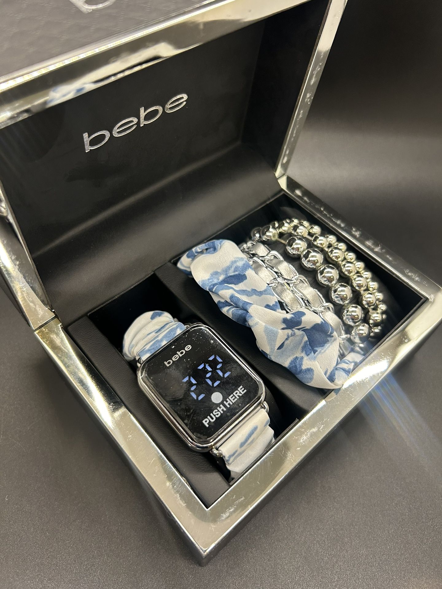 Bebe Watch Plus Bracelets (Blue)