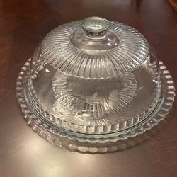 Princess House Crystal Pie Cover