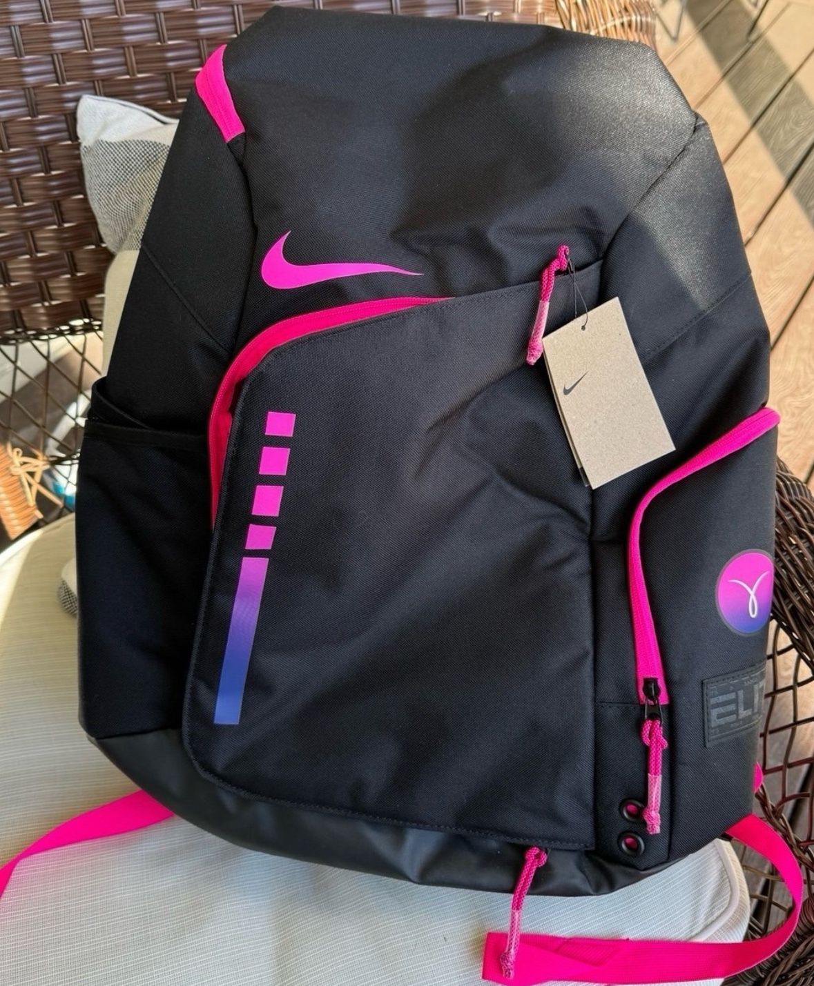 Nike elite backpack black/pink